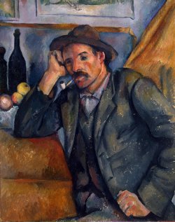 Paul Cézanne - Hombre con pipa