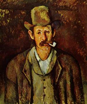 Paul Cézanne - Hombre con pipa